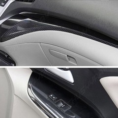 1-Pack 5D Glossy Carbon Fiber Vinyl Wrap Film,12″x60″Roll for Car Interior Trim