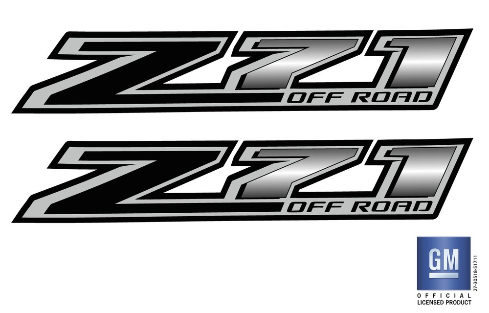 2014 2015 2016 2017 18 GMC Sierra Z71 OFF ROAD Bed Side Decal Stickers Set Of 2