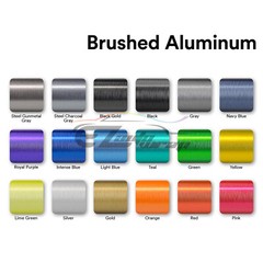 Brushed Aluminum Steel Gunmetal Gray Vinyl Wrap Sticker Decal Air Release Sheet