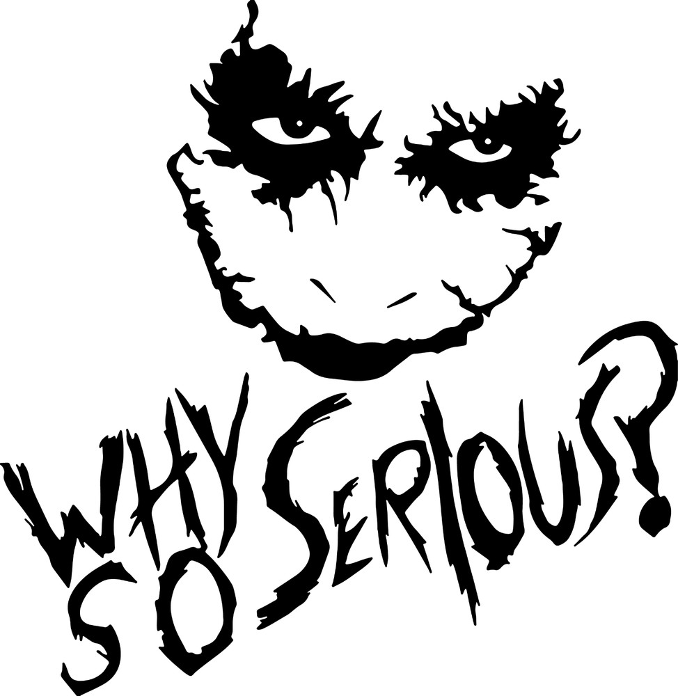 Vinyl Decal Car Truck Sticker Wall Batman Harley Quinn – Joker Grin Why Serious