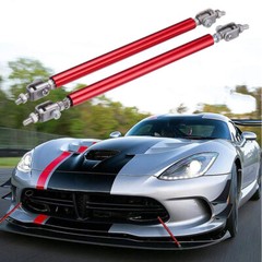 2/4x Universal Adjustable Front Bumper Lips Splitter Strut Rod Tie Support Bar M