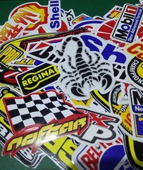 60 Mixed Random Sticker Decal Bike ATV Car Race Helmet Motocross Stickers Lot
