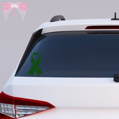 Liver Cancer Awareness Ribbons Emerald Green Vinyl Decal Stickers 22 Sizes