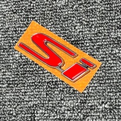 GENUINE FOR HONDA CIVIC 2017-2020 Silver RED ‘SI’ REAR BADGE EMBLEM