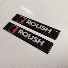 Roush Performance 3D Domed Badge Emblem Decals 2pcs / Sticker Resin Set