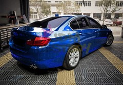 PET Squadron Carbon Fiber Gloss Royal Blue Car Vehicle Vinyl Wrap Decal Sheet