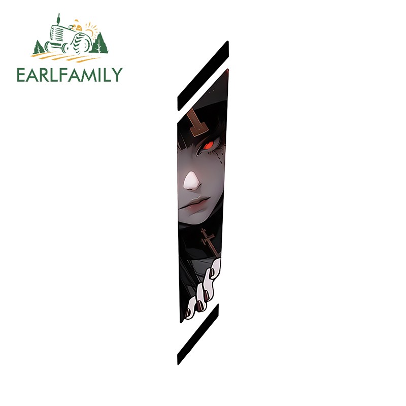EARLFAMILY 5.1″ Cool Girl Eyes Car Stickers Creative Trunk Vehicle RV JDM Decals