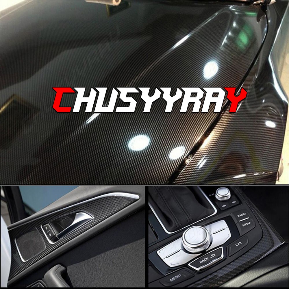 12″ x 60″ Gloss Black Vinyl Film Wrap Sticker Decal Air Bubble Free 1ft x 5ft