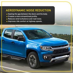 Door Window Belt Weatherstrip Front Left Right For 12-22 Chevrolet Colorado2-20X