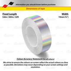 3/4″ 19mm Roll PIN STRIPE Car Striping Trim Body Line TAPE Decal Vinyl Stickers