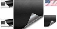 Satin Flat Matte Black Vinyl Wrap 5ft x 1.5ft – Ideal for Customization