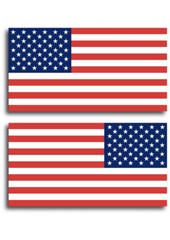 3x Sets (6pcs) American Flag Decals 5×3 Sticker USA Window Bumper Toolbox