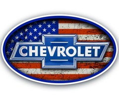 CHEVY STICKER FLAG LOGO CHEVROLET GARAGE MECHANIC TOOL BOX CAR DECAL