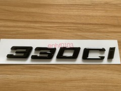 Gloss Black 3D ABS Letters Trunk 330ci Emblem Rear Badge for BMW 2017-2022 330ci