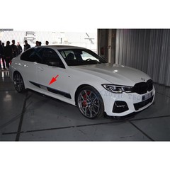 Glossy Black Pre-Cut Car Side Door Skirt Left + Right Strip Stickers For BMW G20