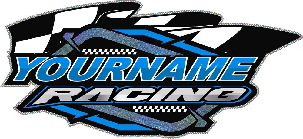 Custom Your Name Racing Decals Trailer Truck MX ATV Race Car Go Kart Sprint IMCA