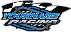 Custom Your Name Racing Decals Trailer Truck MX ATV Race Car Go Kart Sprint IMCA