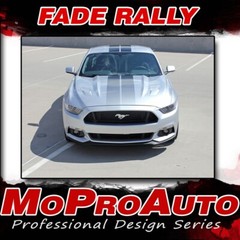 2015 FADE RALLY Ford Mustang Hood Roof Fading Racing Stripes Vinyl Graphic Decal