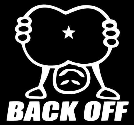 *sshole Back Off Decal JDM Funny Decal for Car, Windows, Outdoors, Butthole, etc