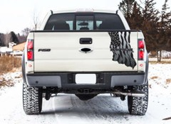 Tailgate Wavy American Flag – Reflective G Style (2010-2014 Raptor)