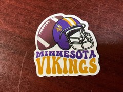 Motorcycle Sticker for Helmets or toolbox #7,424 NFL Minnesota Vikings