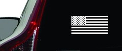 Die Cut Matte White US American Flag Sticker Tactical Military Flag USA Decal