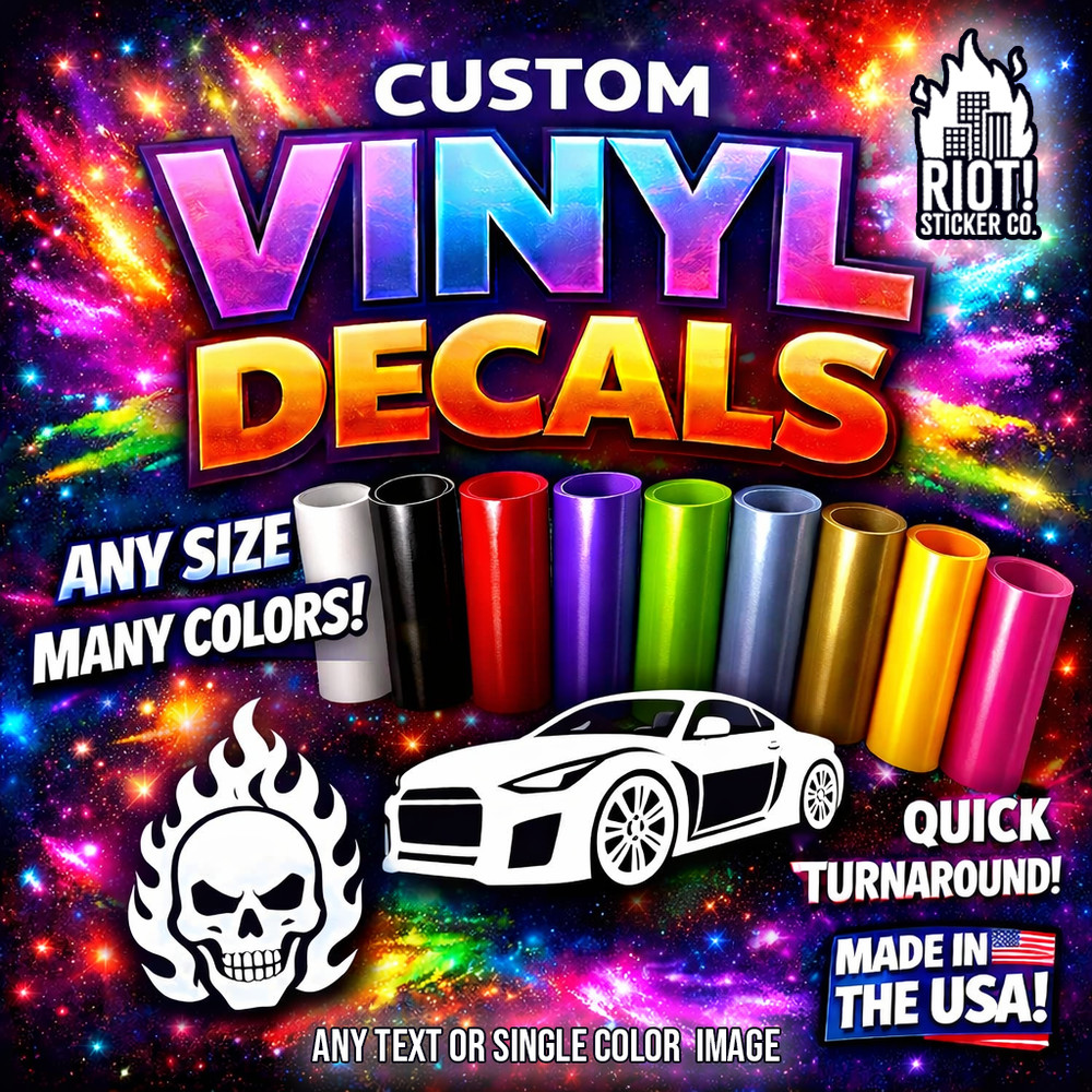 Custom Vinyl Decal – Create Your Own Decal for Cars, Drinkware, Custom Lettering