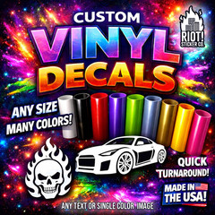 Custom Vinyl Decal – Create Your Own Decal for Cars, Drinkware, Custom Lettering