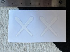 KAWS Figure Box Logo Laptop Car Window White Decal Vinyl Sticker 6×3 Inches