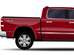 2 x 4×4 Off-Road Four Wheel Drive Decal Stickers For Truck or SUV 14.5 x 5 inch