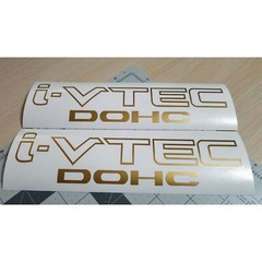 (2x) i-VTEC DOHC ( 10″ x 2.5″) Vinyl Decal Sticker for Honda Accord Civic RS