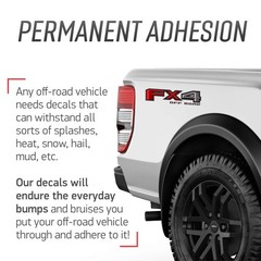 GOLD HOOK FX4 Off Road Decals Compatible with Ford 16.5″ x 4.3″, Original