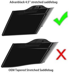 Advanblack Midnight Blue Stretched Extended Side Cover Fits Harley Touring 2014+
