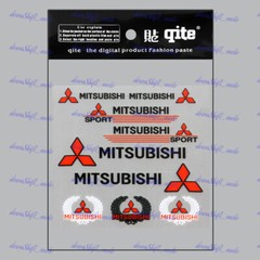 Car Door Window Laptop Case Vinyl Decal Sticker for Mitsubishi – 8pcs (Set)