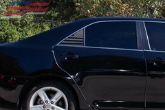 2012-2014 Toyota Camry USA Flag Decals sticker for Rear window Matt black