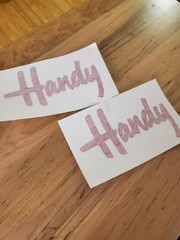 handy industries Decals Stickers jack tank caddy 6×3.7″ (2) Gloss red USA
