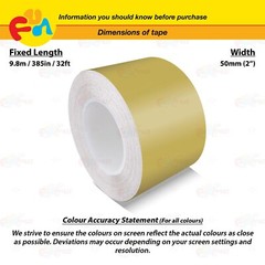 MATTE GOLD 2″ 50mm PIN STRIPE Car Model Streamline TAPE Decal Vinyl Sticker