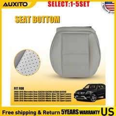 Gray Leather Driver Seat Cover For 08-15 Mercedes Benz GLK280 GLK300 4Matic 1-5X