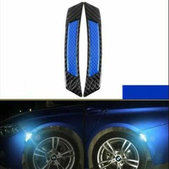 2x Carbon Fiber Car Wheel Eyebrow Strips Fender Arch Trim Stickers Protector
