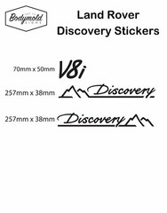 Land Rover Discovery Decal/Sticker Set Black