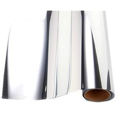 12×60 Inch Self Adhesive Chrome Silver Vinyl Wrap Sticker Decal Film Sheet