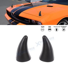 Sporty Rear Bumper Devil Bull Horn Stickers Decor For Dodge Charger Challenger