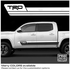 Toyota Tacoma 2016-2023 Side Rocker Panel Door Decals Stripes (Choose Color)