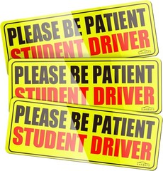 Upgraded Student Driver Magnet – Set of 3 for Enhanced Road Safety & Visibility