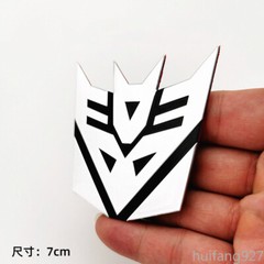 3D Transformers DECEPTICONS Car Rear Trunk Badge Emblem Decal Sticker Motor Body