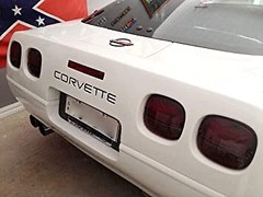 Rear Bumper Brushed Plastic Letters Inserts for Chevrolet Corvette C5 C-5 97-04