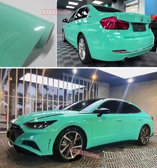 Air Free Glossy Bright Green Entire Car SUV Vinyl Wrap Hood Sticker Stretch US