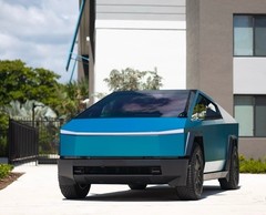 Tesla Cybertruck DIY Full PET Vinyl Wrap Color Change Matte Metallic Blue Shift