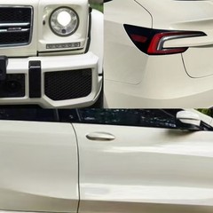 5FTx50FT PET Crystal Pepper White Vinyl Wrap Self-Adhesive Air Release US Stock