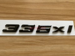 Gloss Black 3D ABS Letters Trunk 335xi Emblem Rear Badge for BMW 2017-2022 335xi